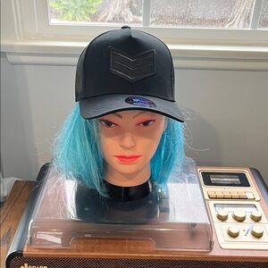 Black Chevron Logo Cap